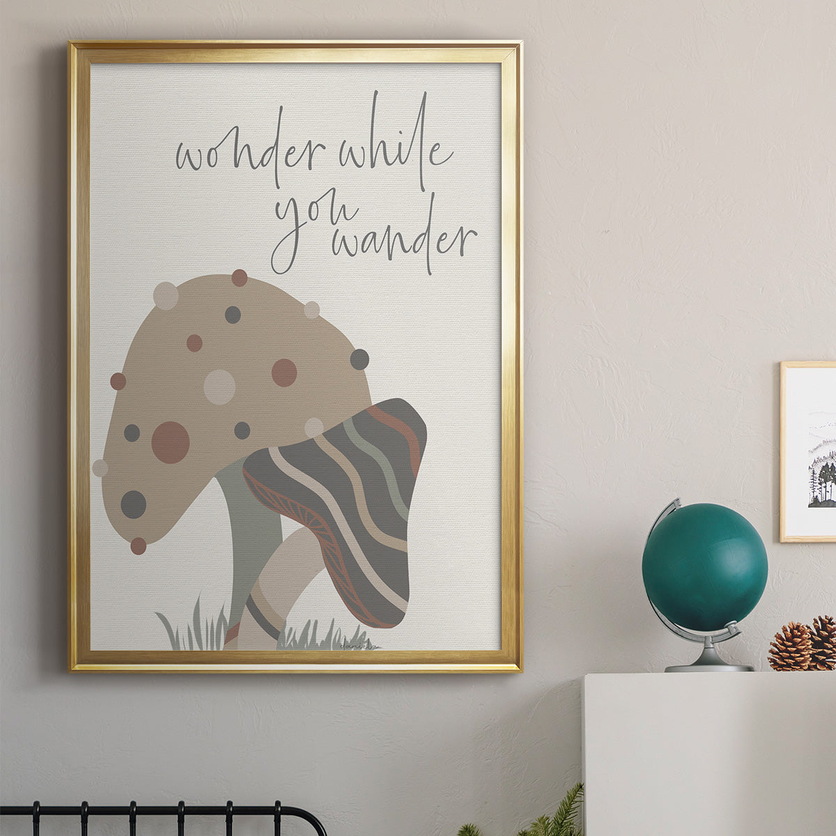 Wonder While You Wander Premium Framed Print - Ready to Hang