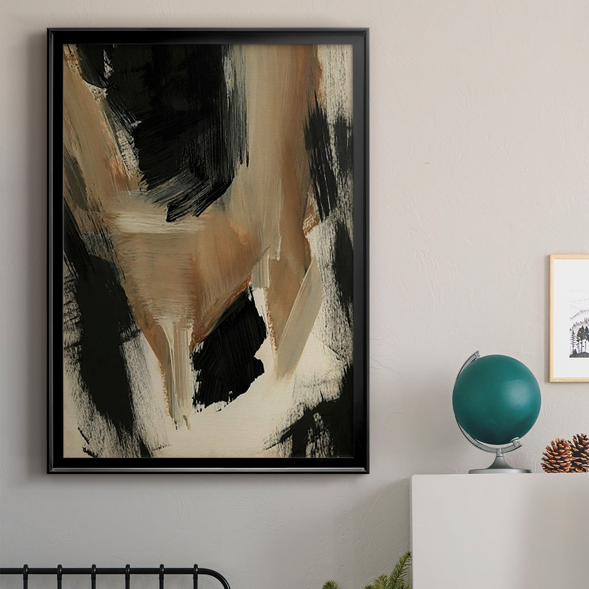 Baked Paintstrokes II Premium Framed Print - Ready to Hang
