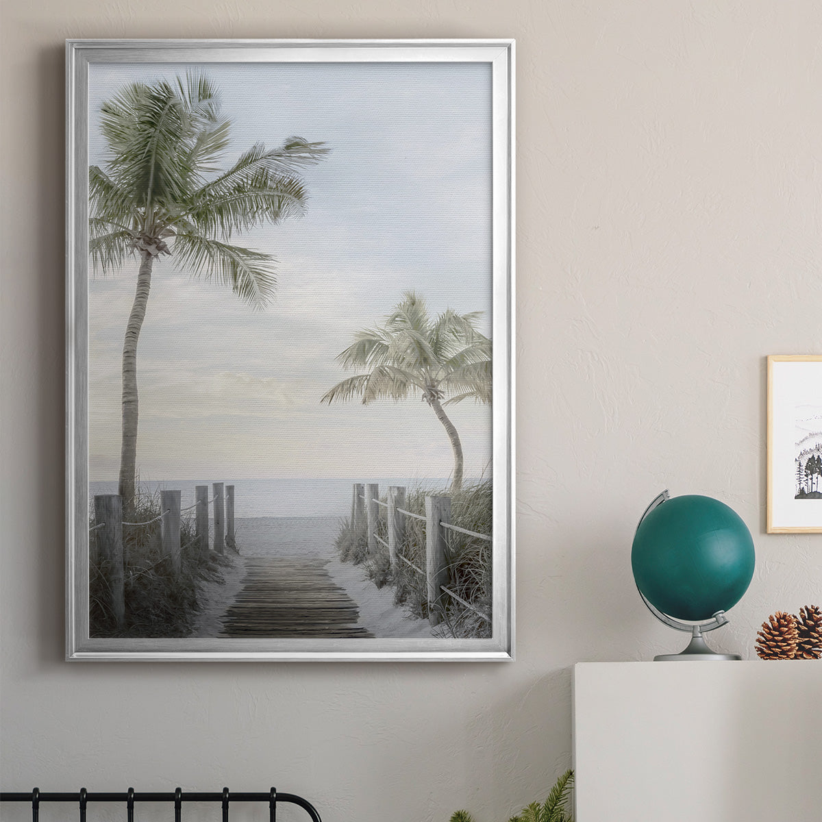 Palm Walk Premium Framed Print - Ready to Hang