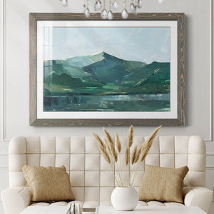 Green Grey Mountains I-Premium Framed Print - Ready to Hang