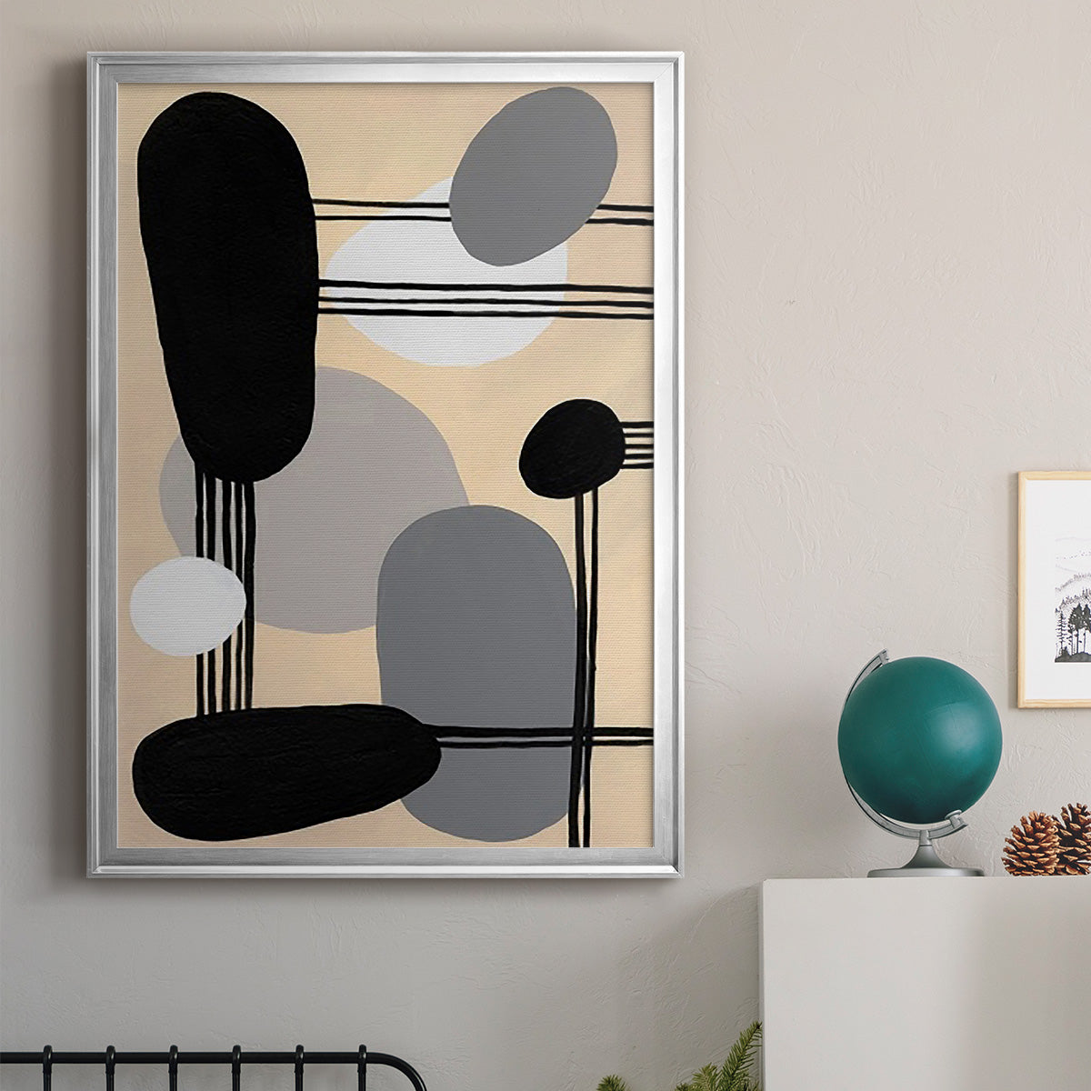 Interconnected Shapes I Premium Framed Print - Ready to Hang