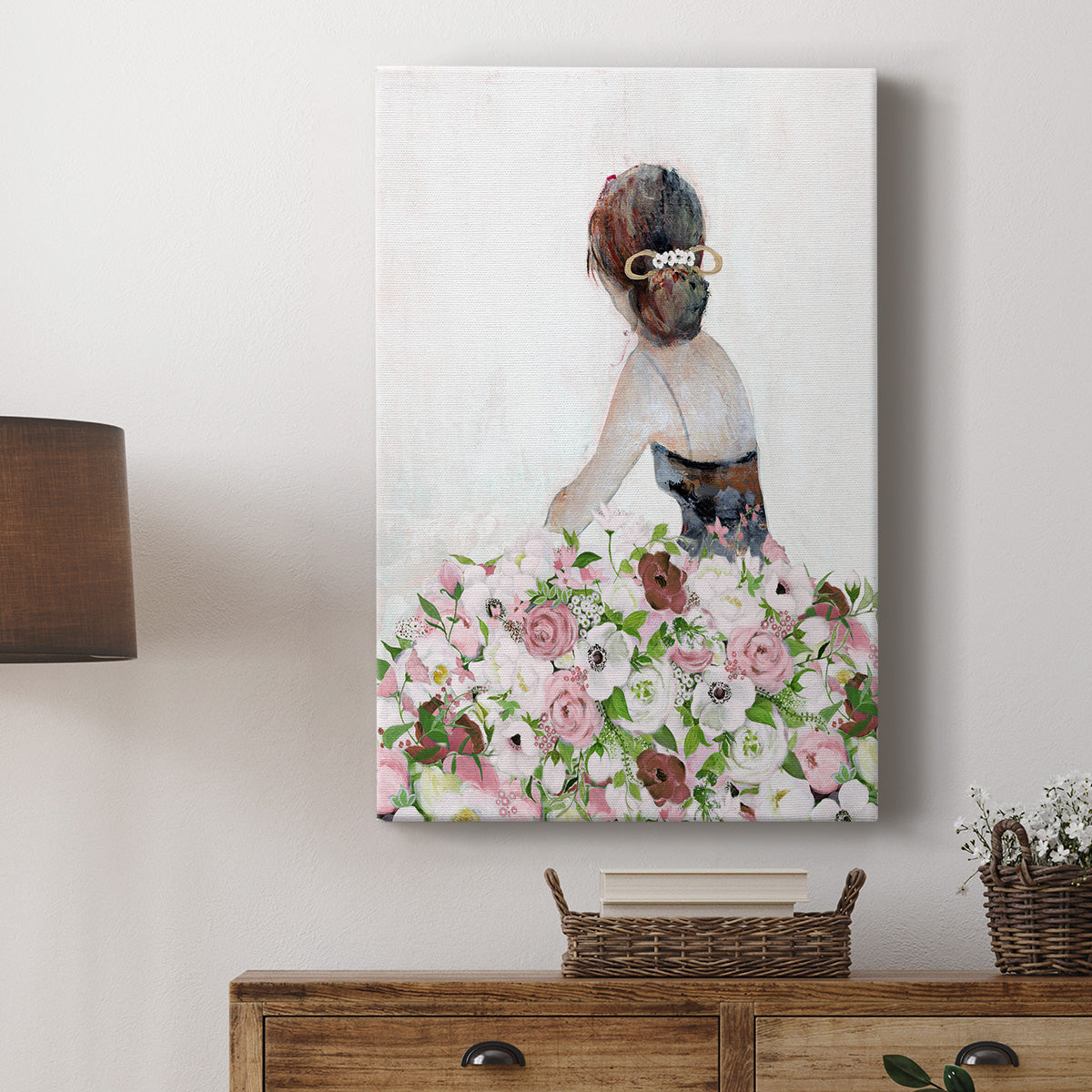 Beautiful Floral Contemplation II Premium Gallery Wrapped Canvas - Ready to Hang