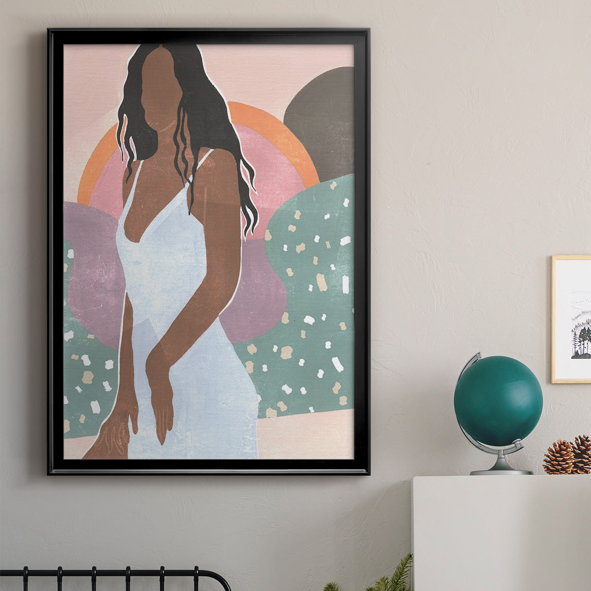 Curly Lady I Premium Framed Print - Ready to Hang