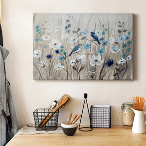 Bluebirds in Spring Premium Gallery Wrapped Canvas - Ready to Hang