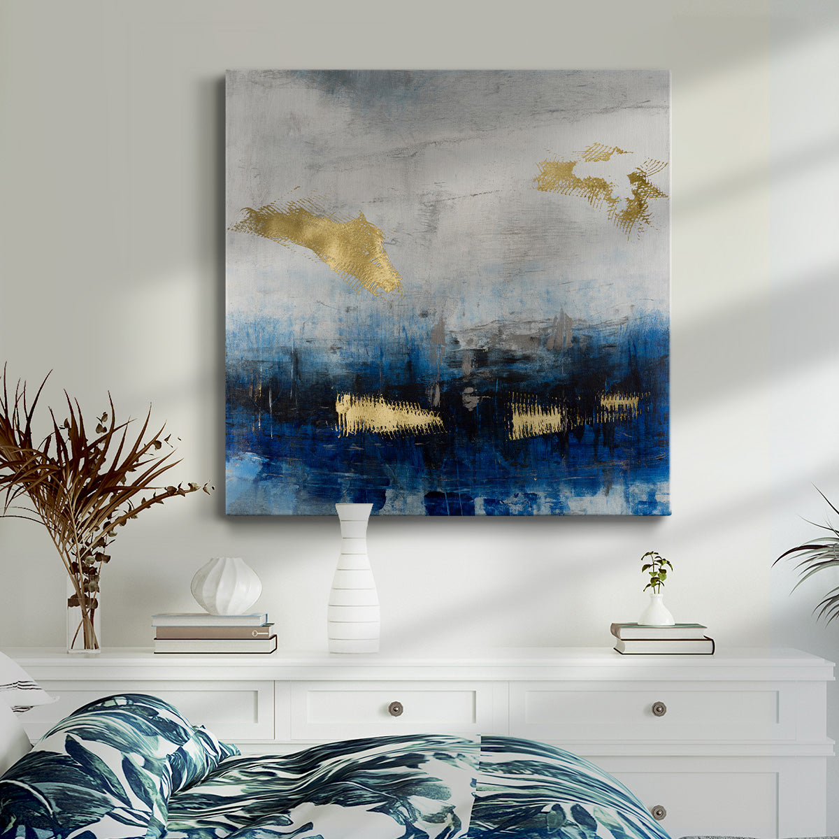 Electric Blue I-Premium Gallery Wrapped Canvas - Ready to Hang
