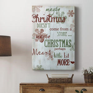 Christmas Means More - Canvas Art Print