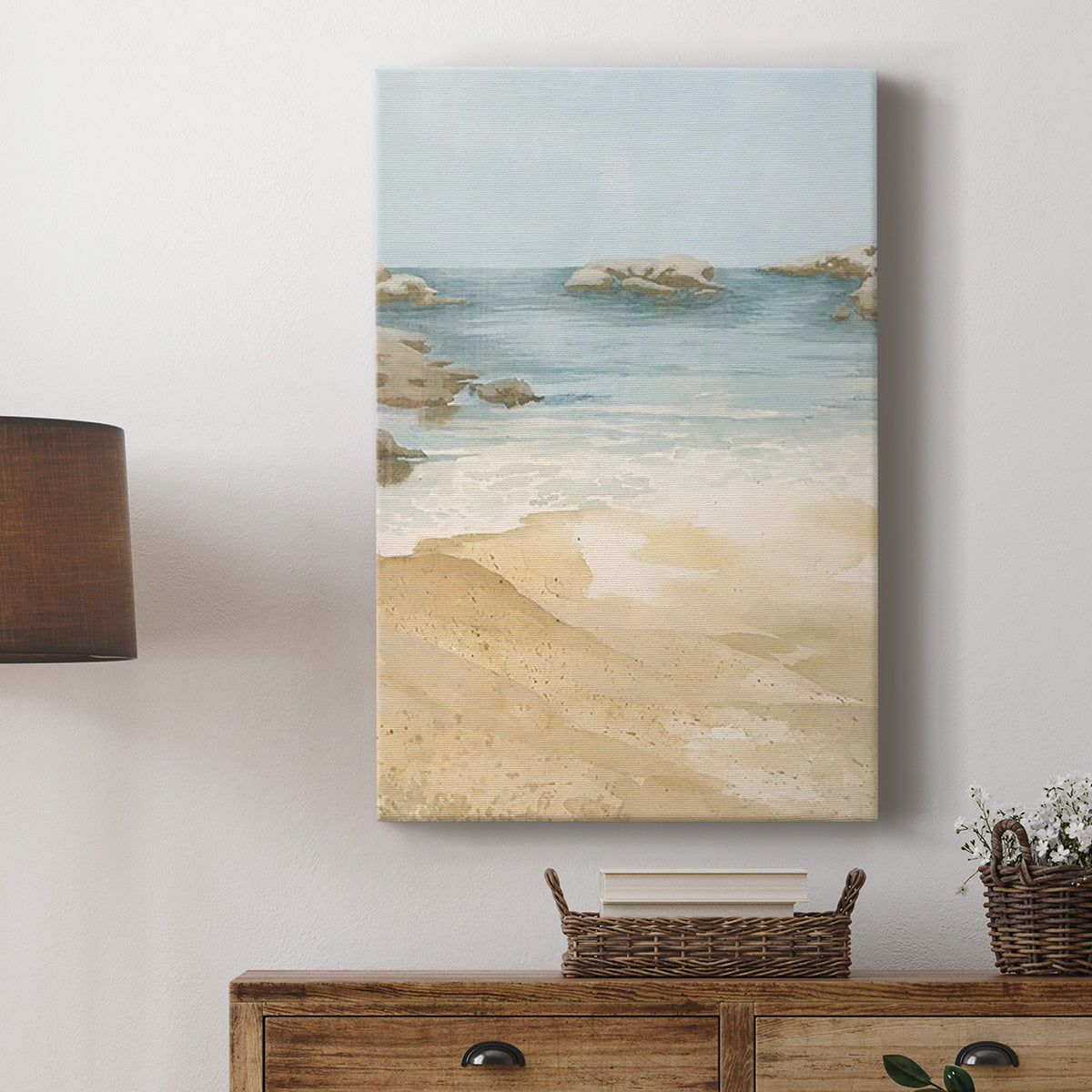 Tranquil Beach I Premium Gallery Wrapped Canvas - Ready to Hang