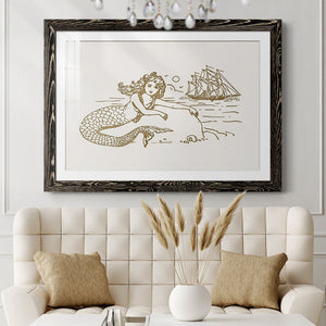 Sunning Mermaid I-Premium Framed Print - Ready to Hang
