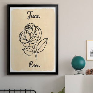 Birth Month VI Premium Framed Print - Ready to Hang
