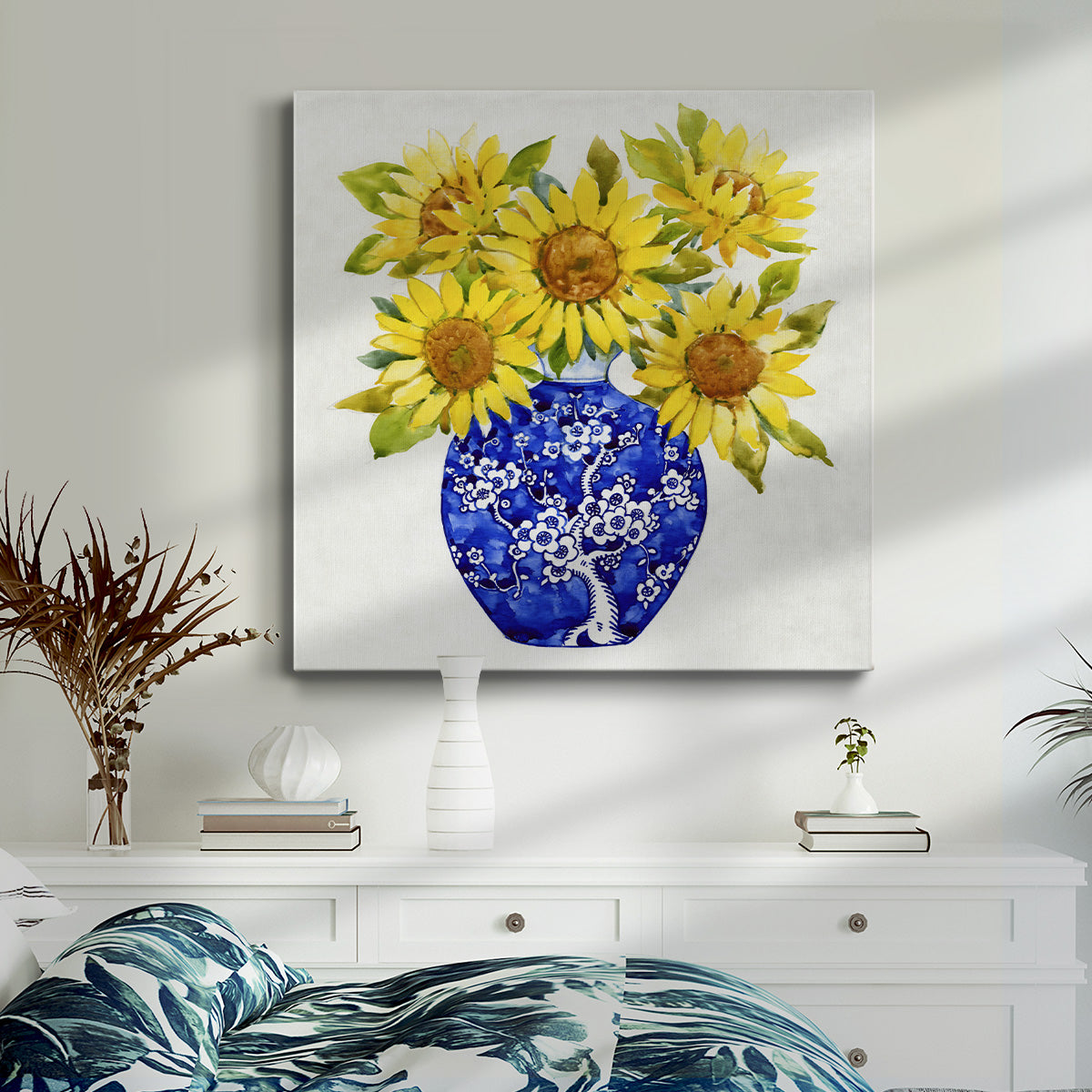 Sun Flower Still Life I-Premium Gallery Wrapped Canvas - Ready to Hang