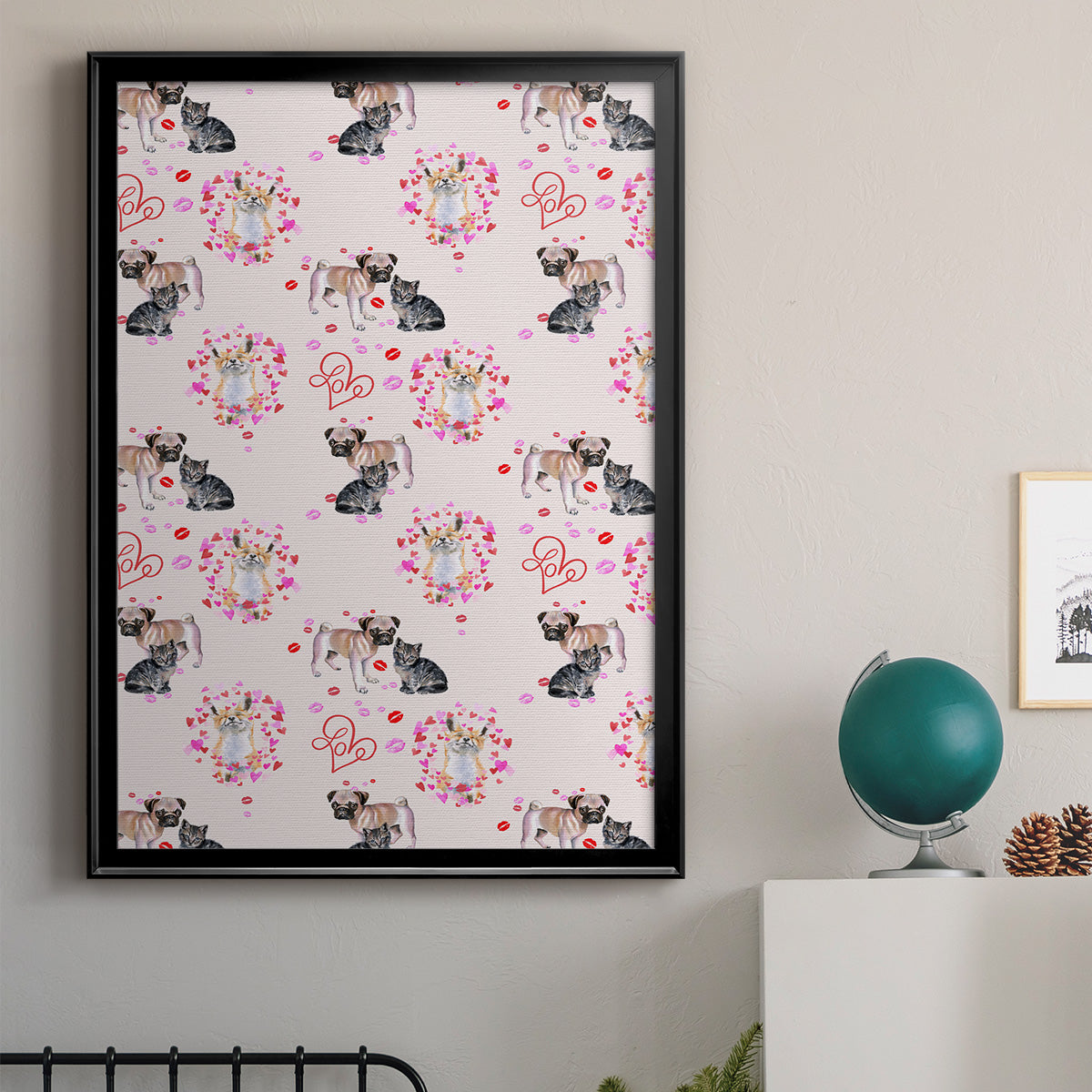 Cute Couture Collection E Premium Framed Print - Ready to Hang