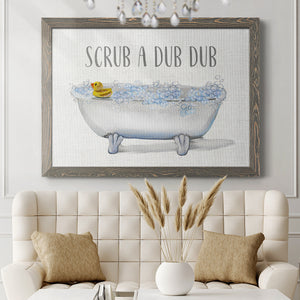 Scrub A Dub-Premium Framed Canvas - Ready to Hang