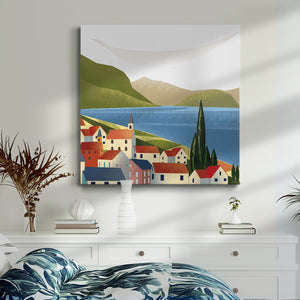 Illustrated Italian Landscape & Nature VIII-Premium Gallery Wrapped Canvas - Ready to Hang