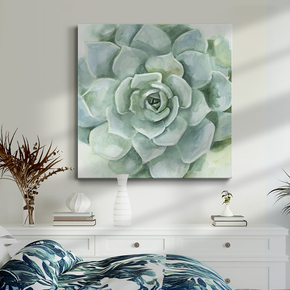 Verdant Succulent I-Premium Gallery Wrapped Canvas - Ready to Hang
