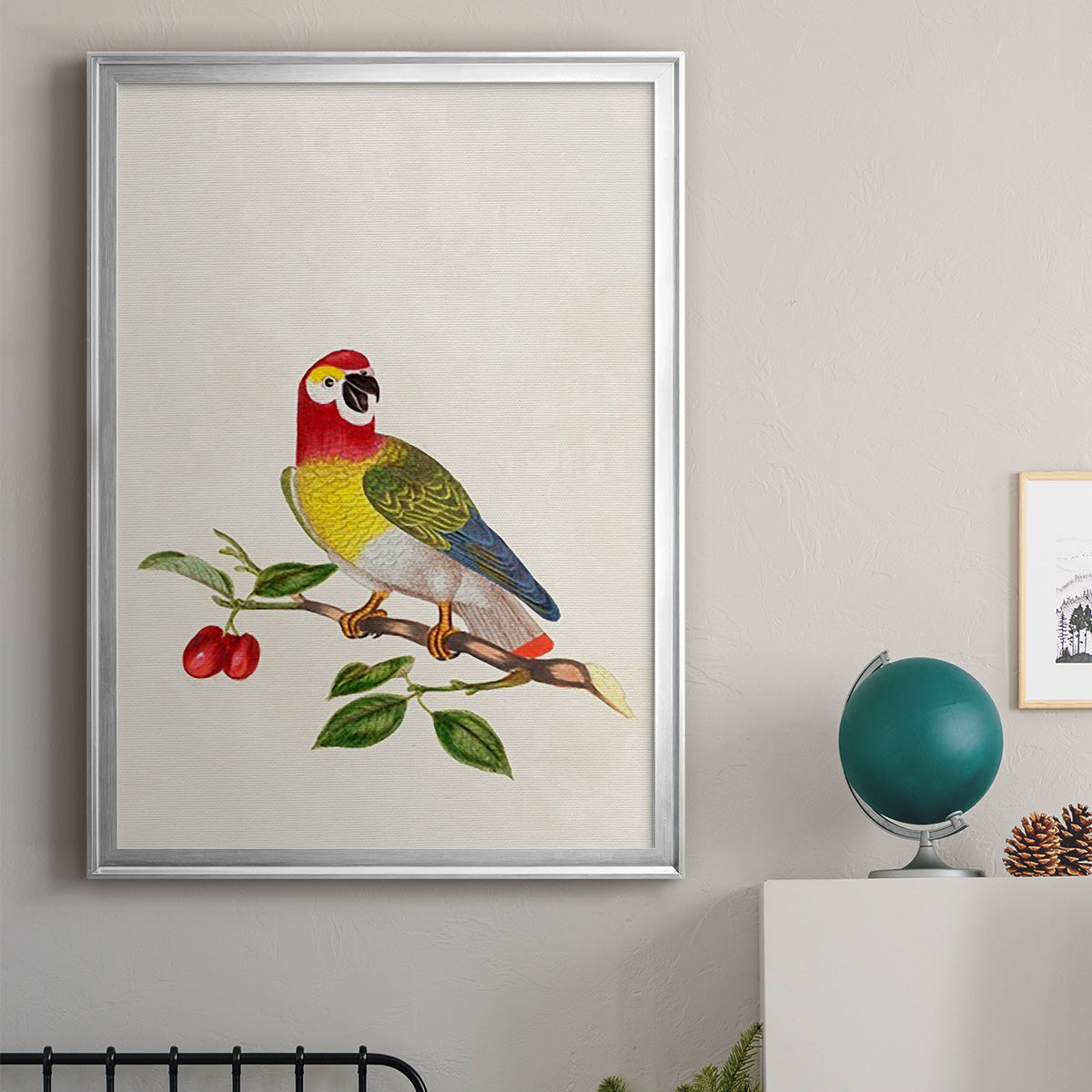 Bird in Habitat VI Premium Framed Print - Ready to Hang