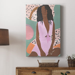 Curly Lady III Premium Gallery Wrapped Canvas - Ready to Hang