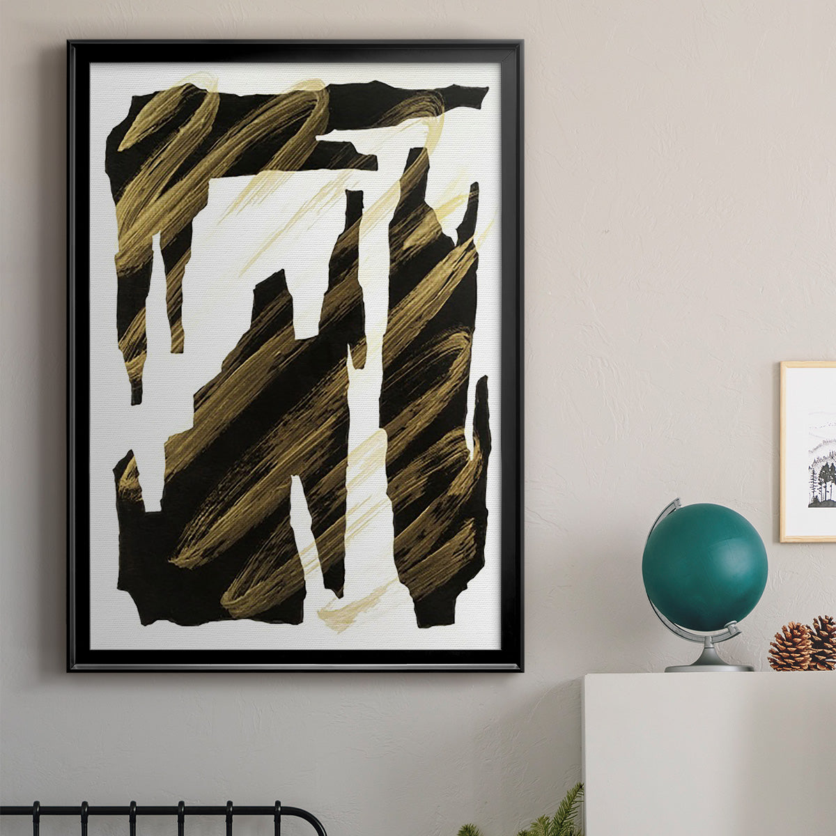 Onyx Obelisks IV Premium Framed Print - Ready to Hang