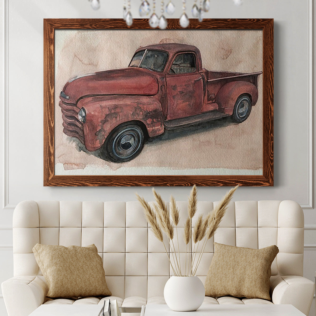 Antique Pickup I-Premium Framed Canvas - Ready to Hang