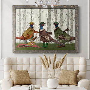 Pheasant Shooting Party Group 1-Premium Framed Canvas - Ready to Hang