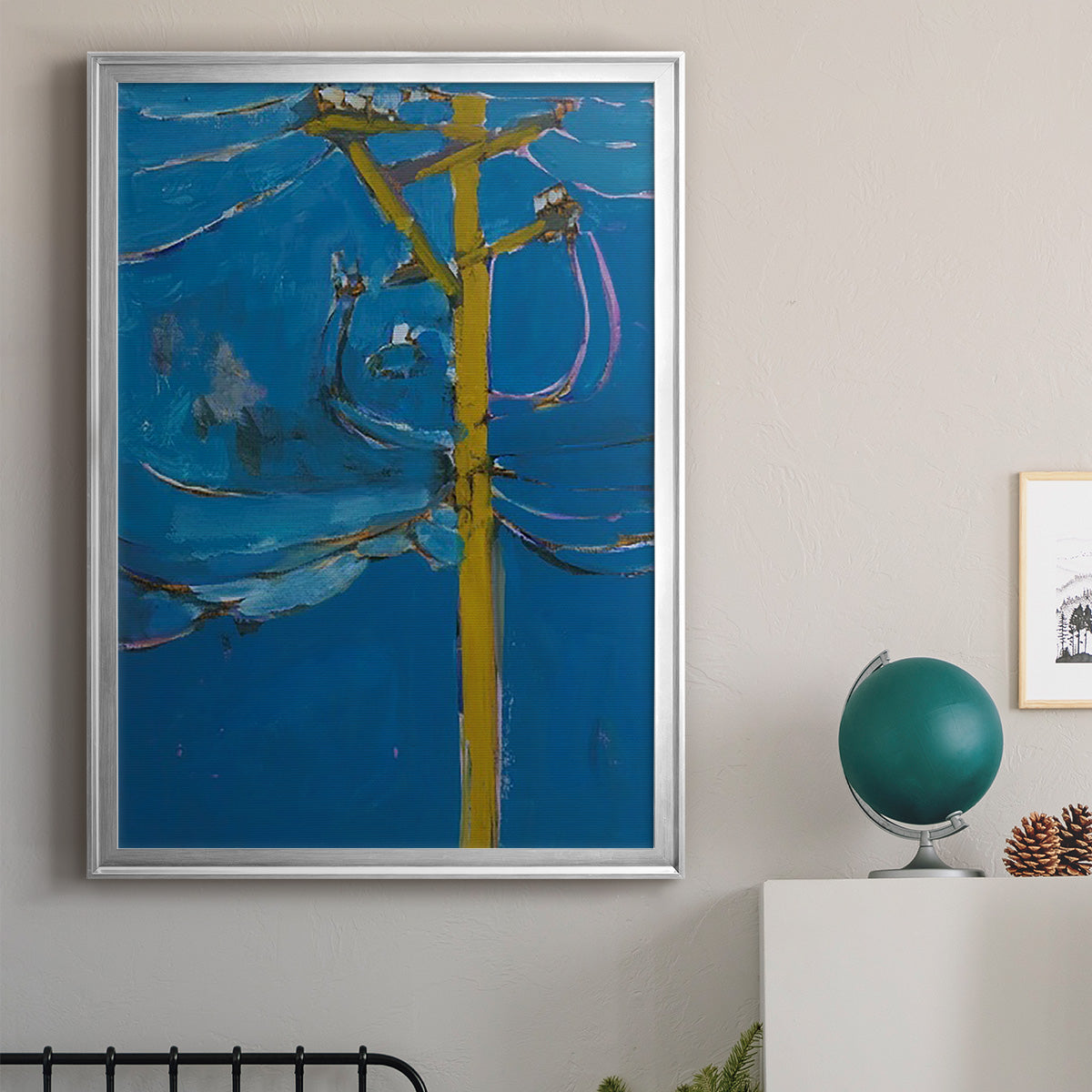 Wires IV Premium Framed Print - Ready to Hang