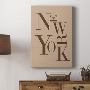 Neutral City Center Type I Premium Gallery Wrapped Canvas - Ready to Hang