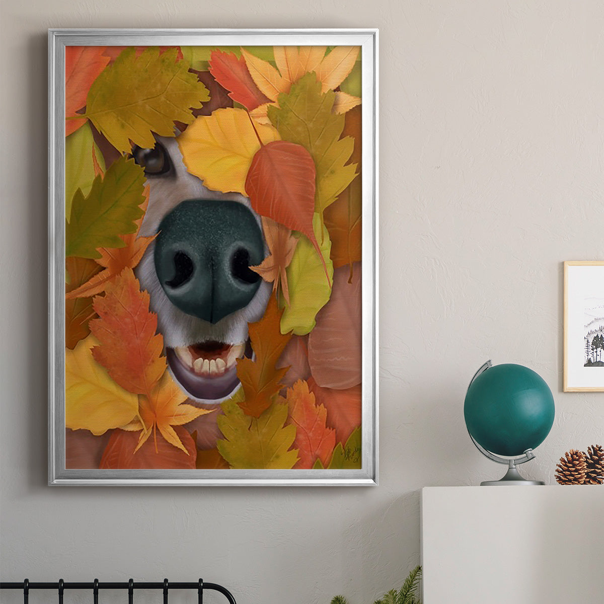 Sniffing Out Autumn Premium Framed Print - Ready to Hang