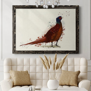 Pheasant Splash 4-Premium Framed Canvas - Ready to Hang