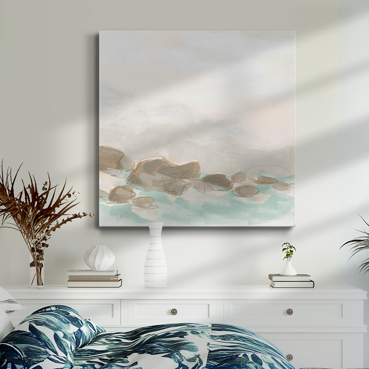 Beach Stones I-Premium Gallery Wrapped Canvas - Ready to Hang