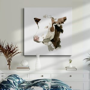 Watercolor Bovine II-Premium Gallery Wrapped Canvas - Ready to Hang