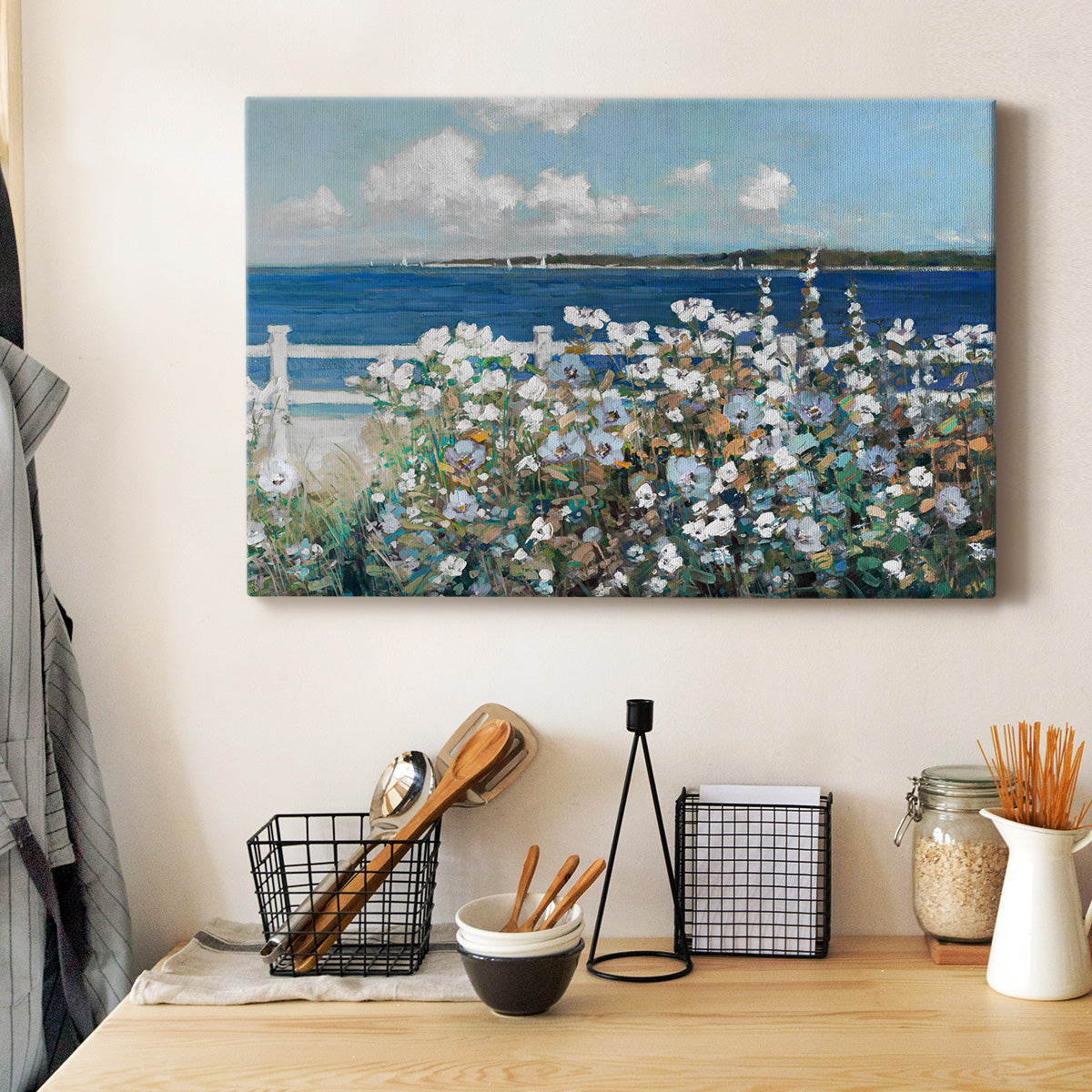 Bayside Garden Premium Gallery Wrapped Canvas - Ready to Hang