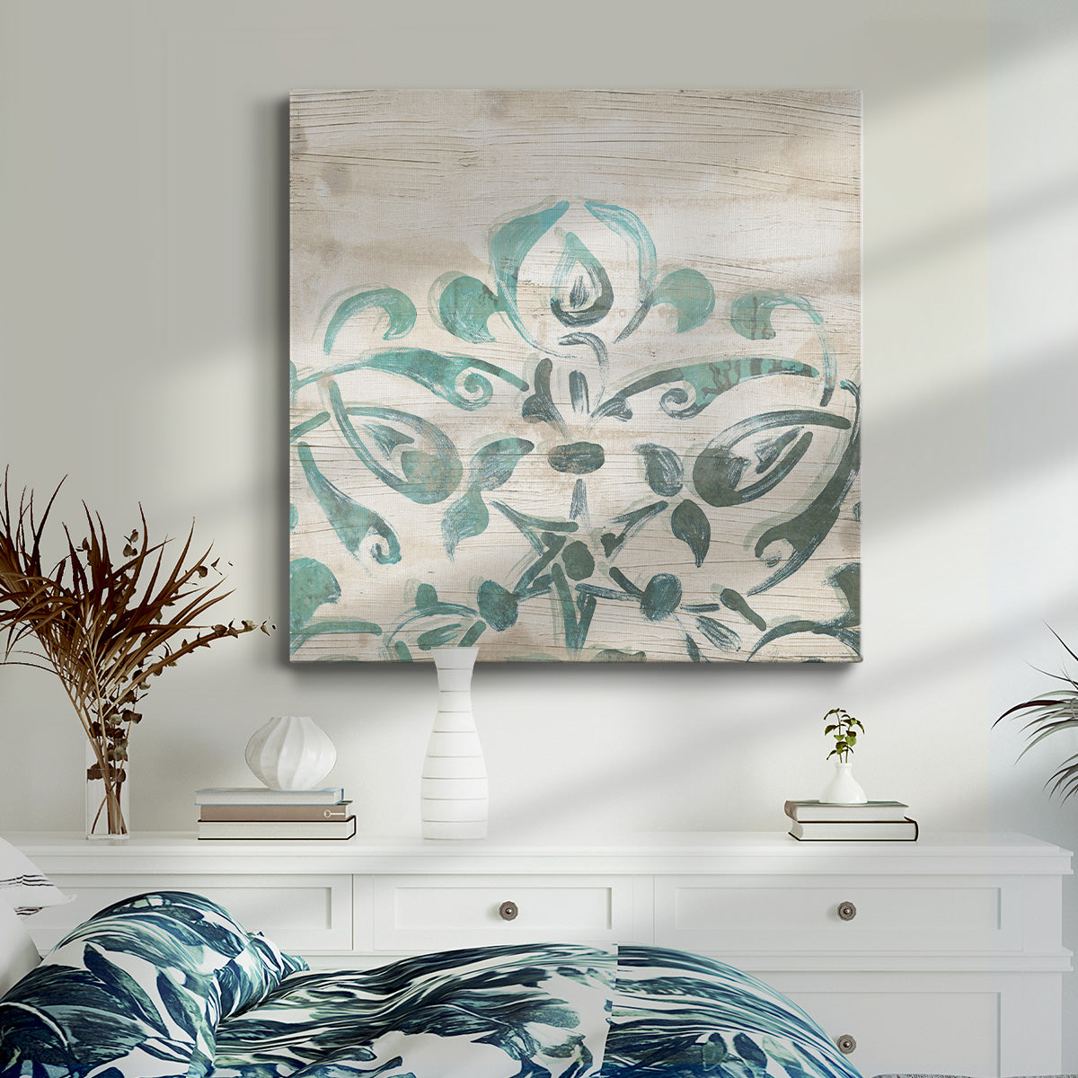 Serene Cerulean II-Premium Gallery Wrapped Canvas - Ready to Hang