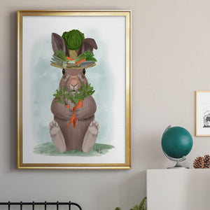 Rabbit Carrot Hat Premium Framed Print - Ready to Hang