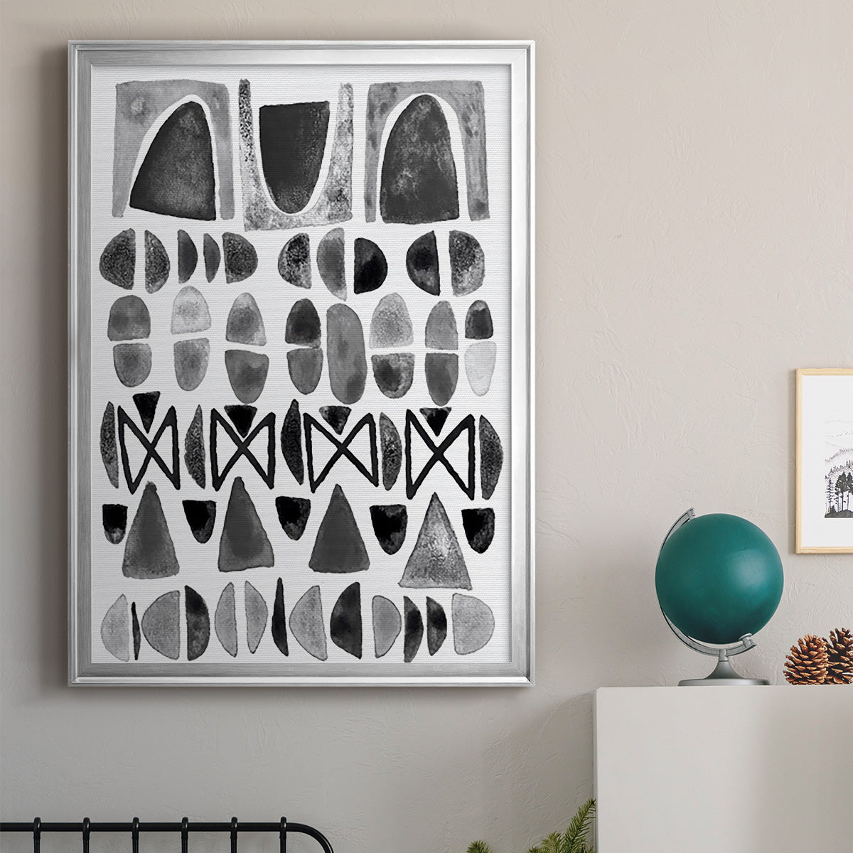 Grey Arches I Premium Framed Print - Ready to Hang