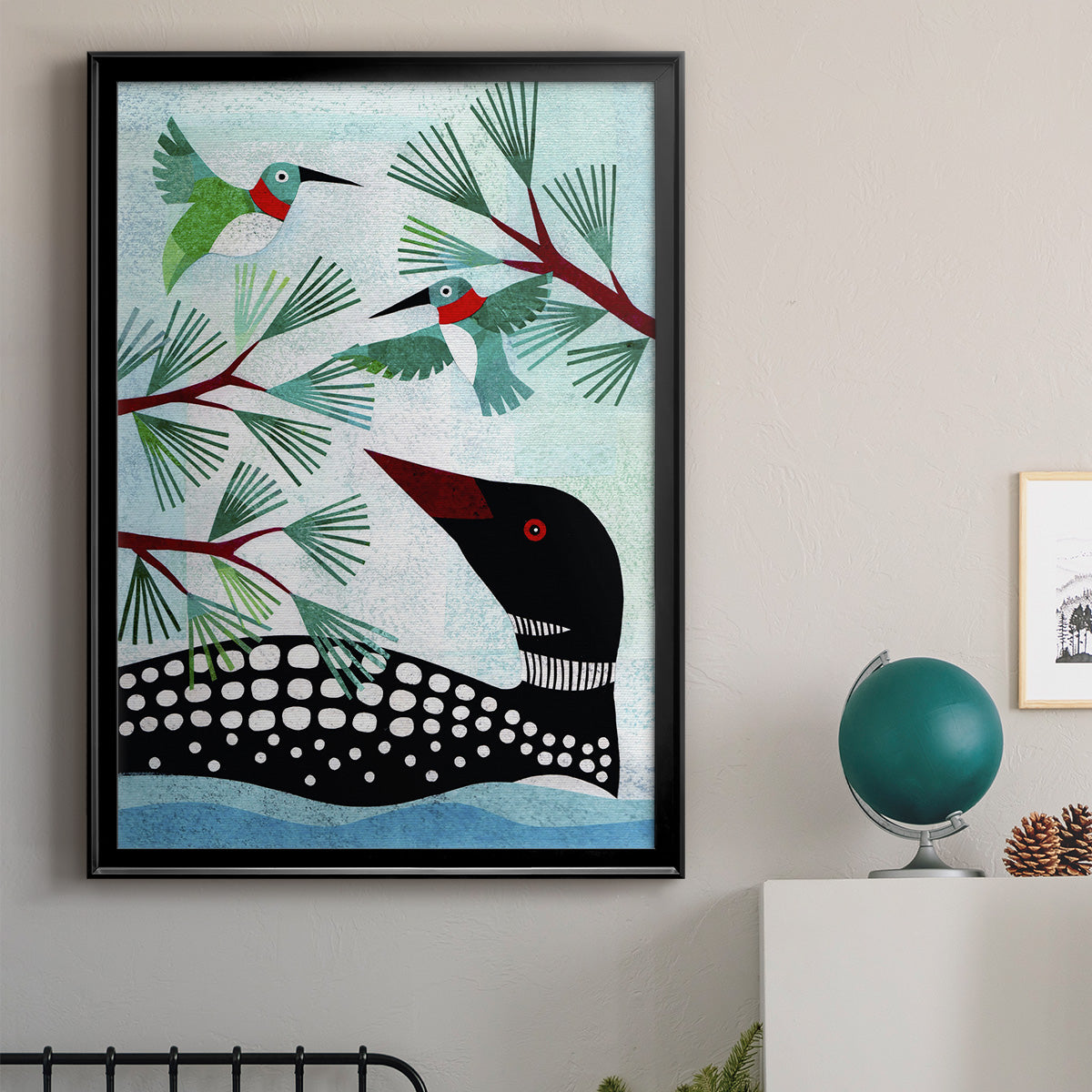 Forest Creatures IX Premium Framed Print - Ready to Hang