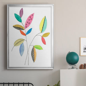 Color Pop Leaves III Premium Framed Print - Ready to Hang