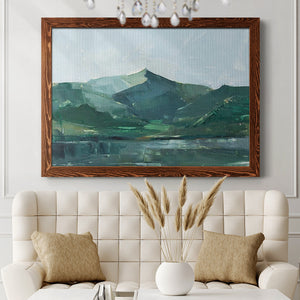 Green Grey Mountains I-Premium Framed Canvas - Ready to Hang