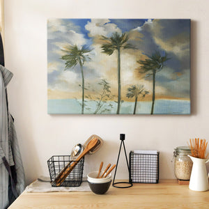 Palms in the Wind Premium Gallery Wrapped Canvas - Ready to Hang