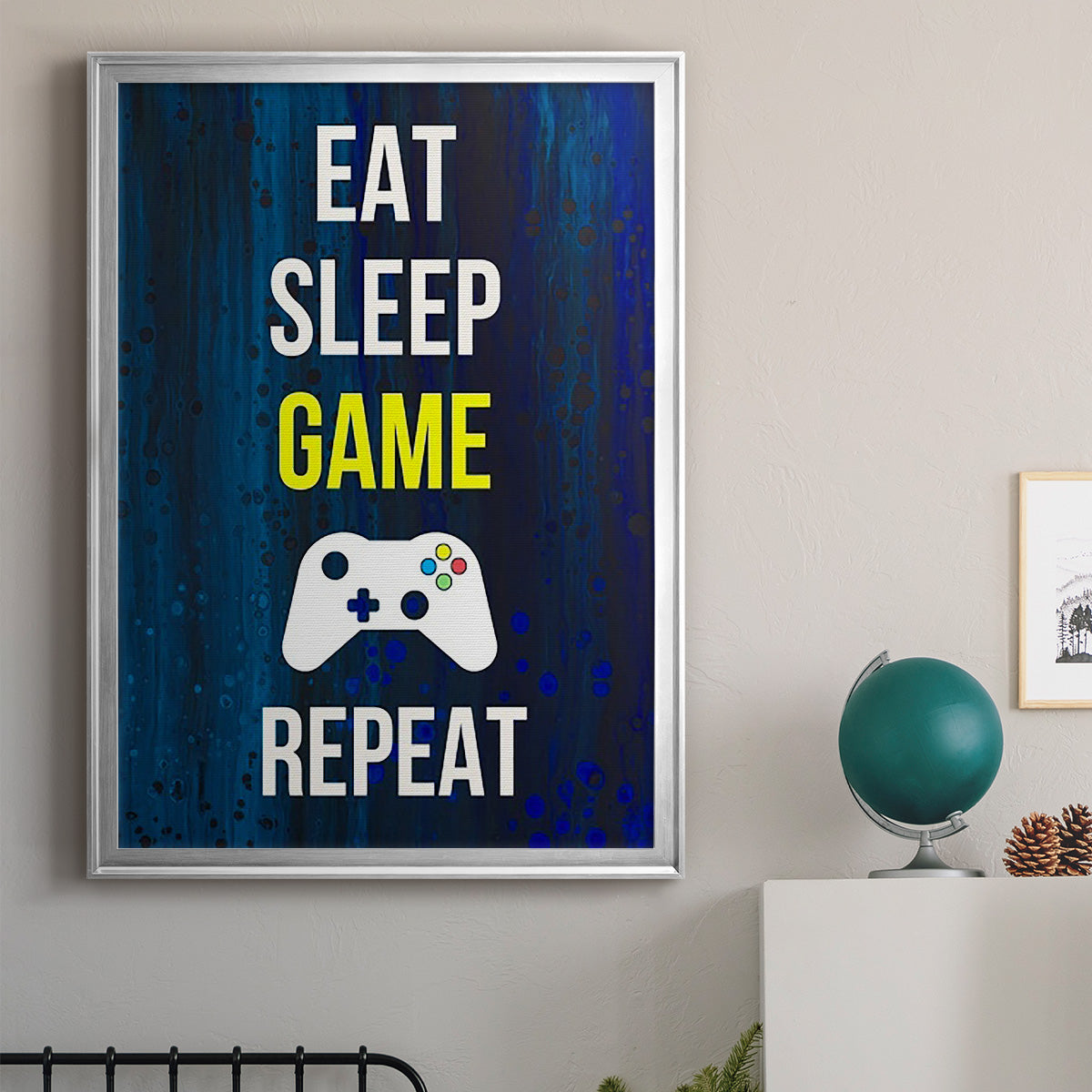 Gamer at Play V Premium Framed Print - Ready to Hang