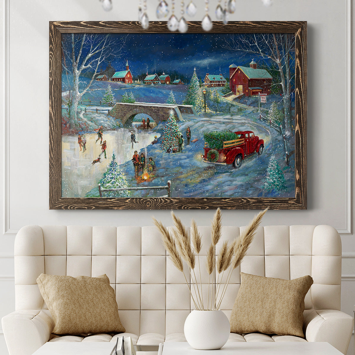 Warm Holiday Memories-Premium Framed Canvas - Ready to Hang