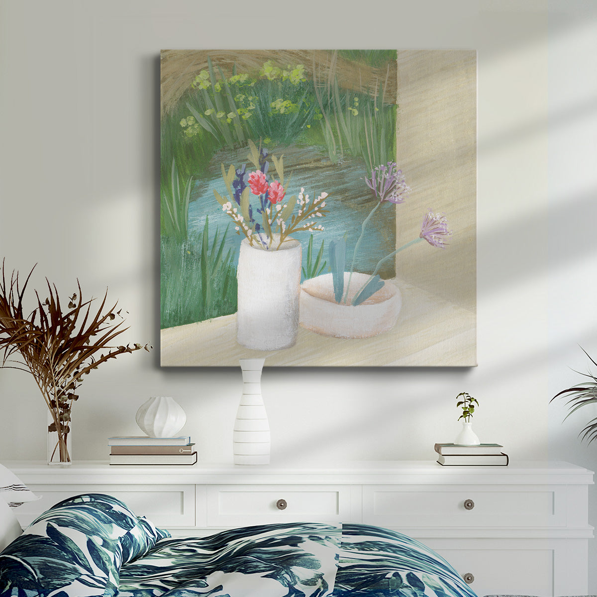 Window Plants III-Premium Gallery Wrapped Canvas - Ready to Hang