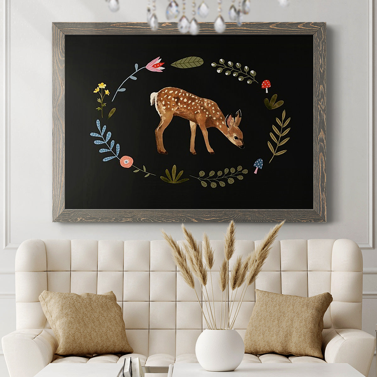 Critter & Foliage III-Premium Framed Canvas - Ready to Hang