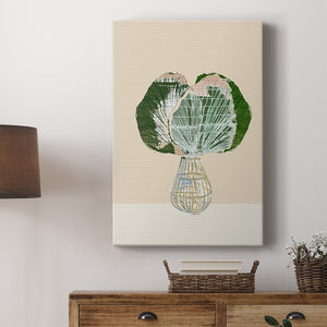 Woven Tropical Leaf I Premium Gallery Wrapped Canvas - Ready to Hang