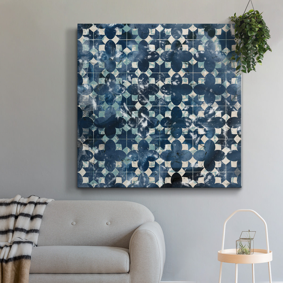 Tile-Dye VII-Premium Gallery Wrapped Canvas - Ready to Hang