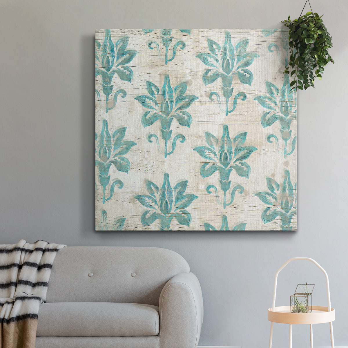 Serene Cerulean I-Premium Gallery Wrapped Canvas - Ready to Hang