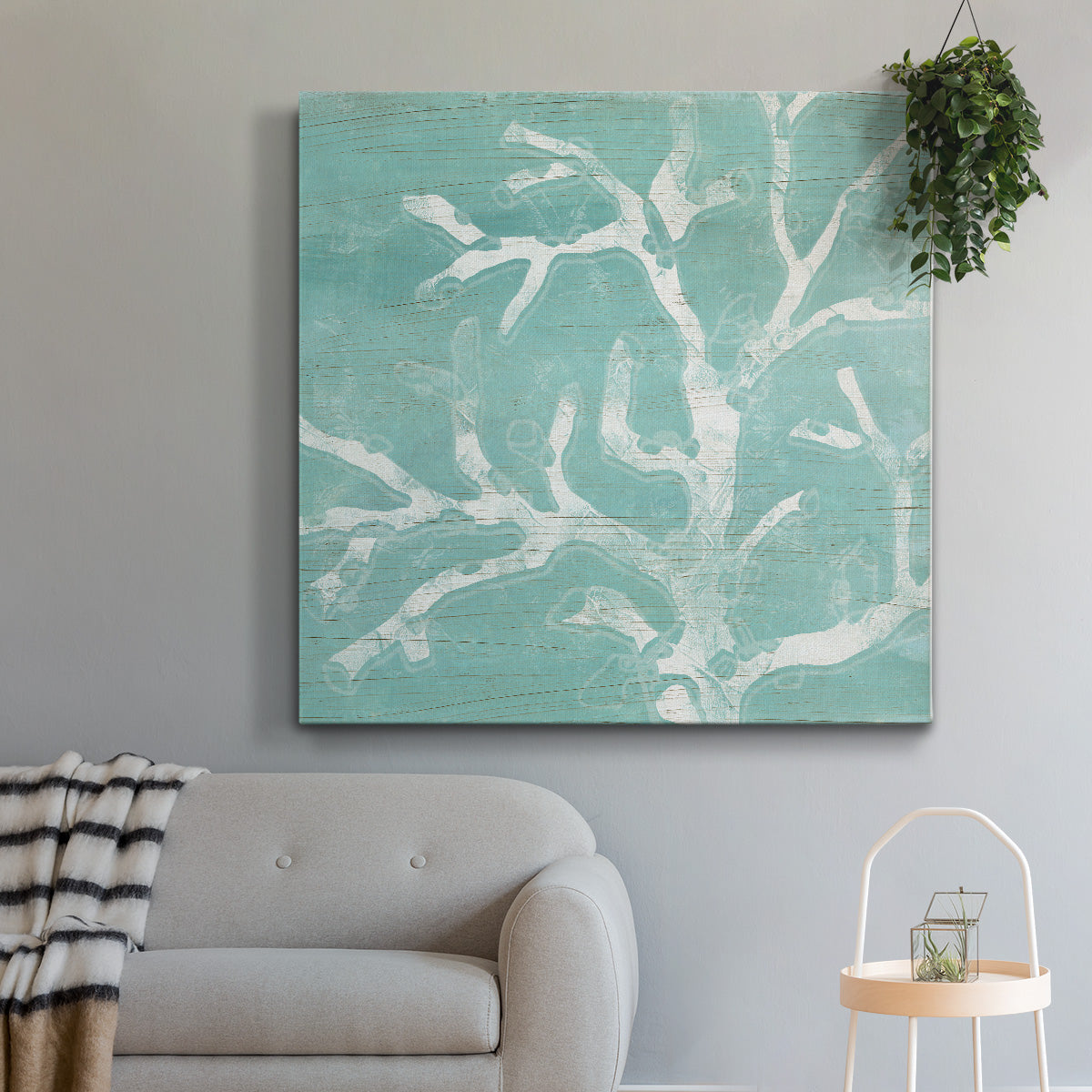 Cerulean Sea Coral IV-Premium Gallery Wrapped Canvas - Ready to Hang