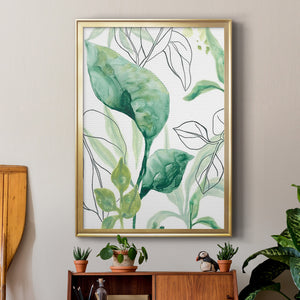 Tropical Palm Chorus I Premium Framed Print - Ready to Hang