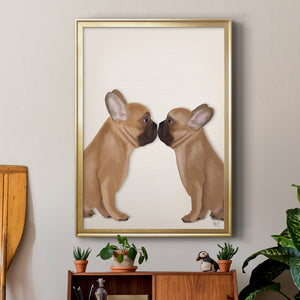 Sepia Botanical Journal I - Modern Framed Canvas Print