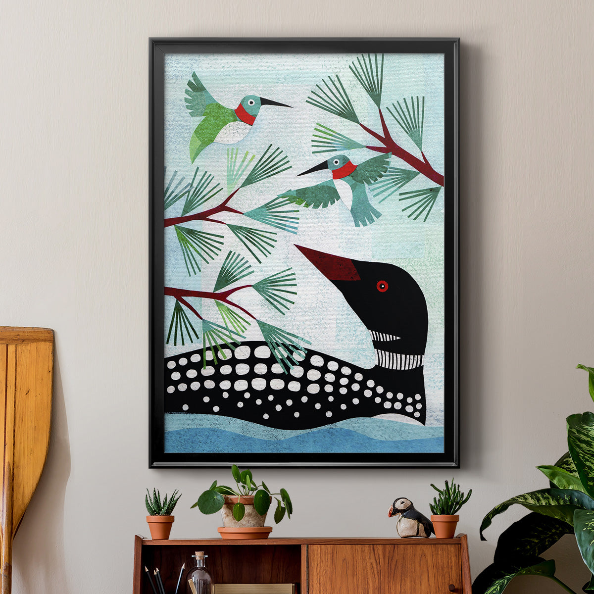 Forest Creatures IX Premium Framed Print - Ready to Hang