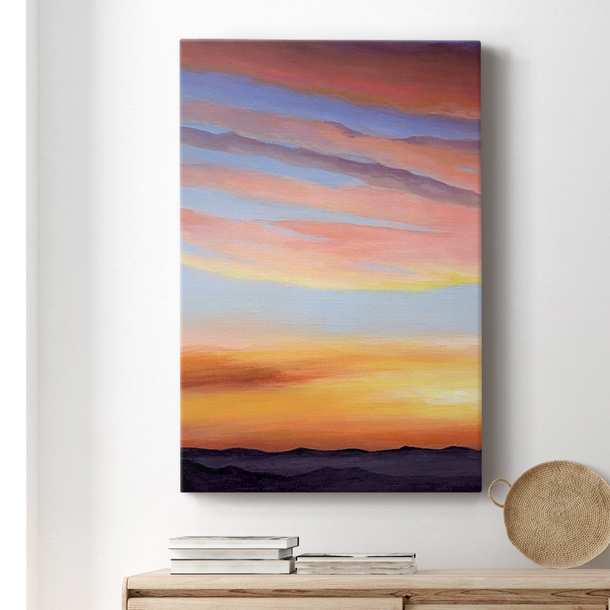 Ignited Dusk I Premium Gallery Wrapped Canvas - Ready to Hang