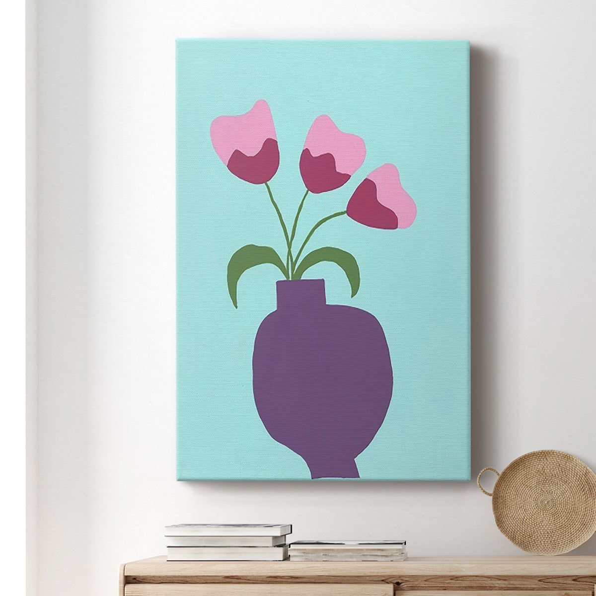Modern Blooms I Premium Gallery Wrapped Canvas - Ready to Hang